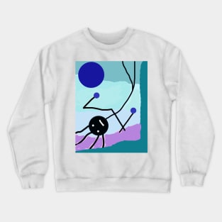 Kid Head Over Heels Stick Figure Crewneck Sweatshirt